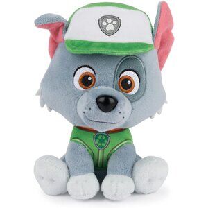 PAW Patrol Rocky Uniform Plush Toy, Stuffed Animal for Ages 1 and Up, 6"